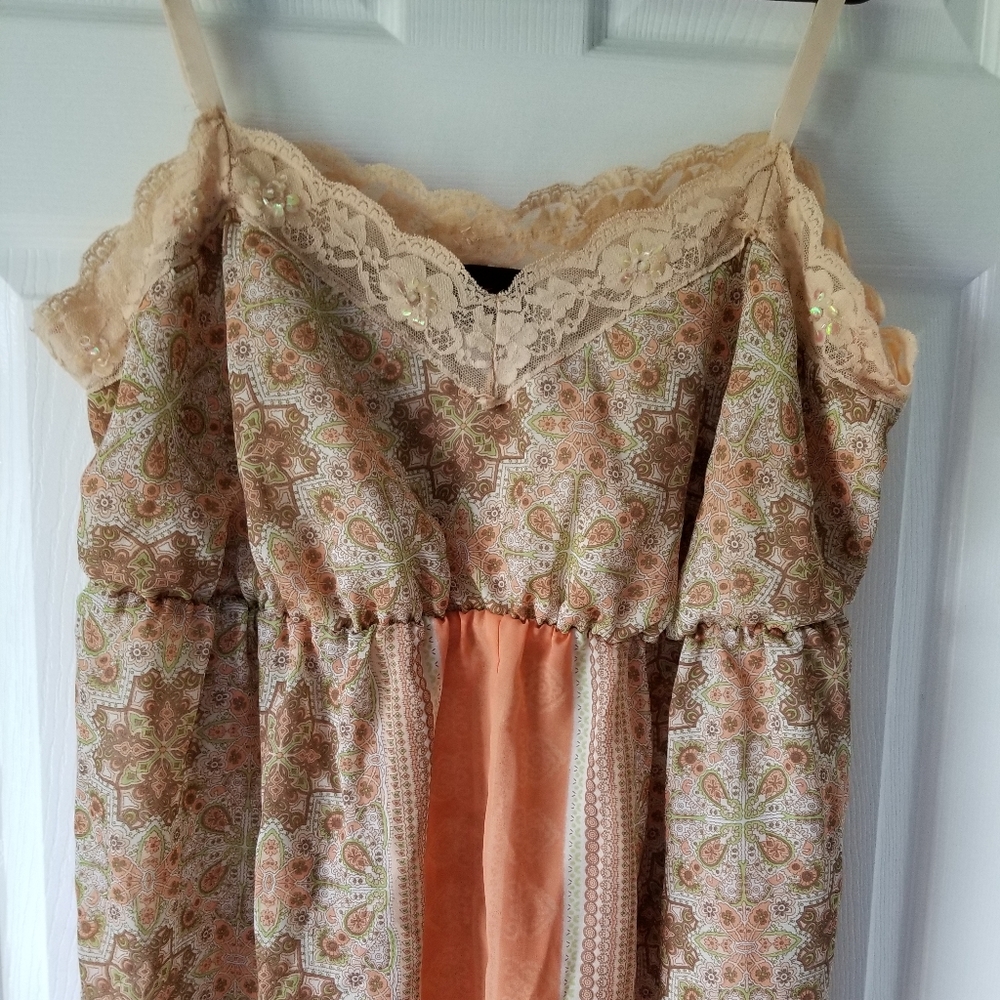 Torrid Lace Trimmed Spaghetti Strap Tank 4